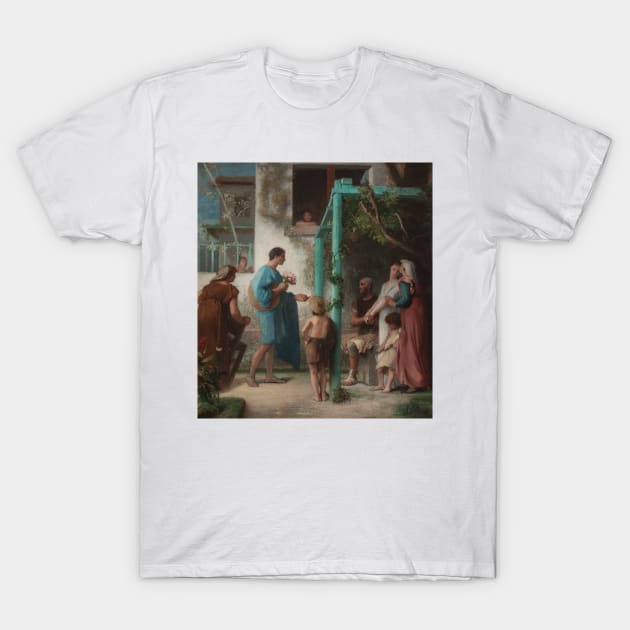 Sketch for the wedding hall of the town hall of the 7th arrondissement: The request. The wedding. Family by Emile Levy T-Shirt by Classic Art Stall